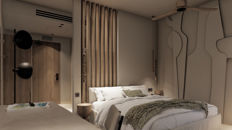 Premium Double  Twin Rooms with heated Jacuzzi & Pool View  - Bedroom