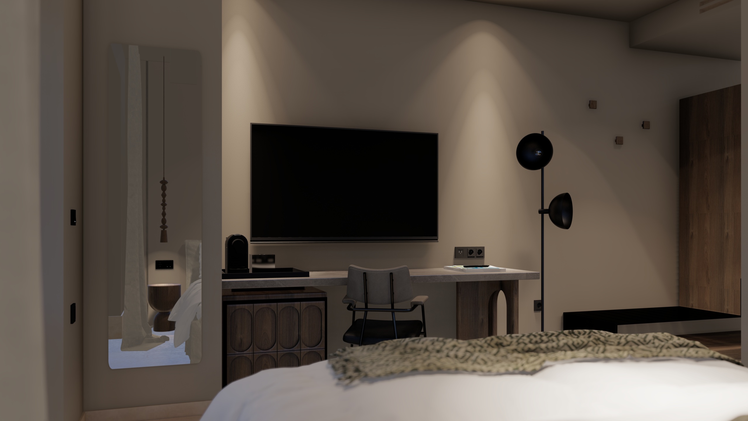 03_Superior DoubleTwin rooms with heated private pool-Bedroom