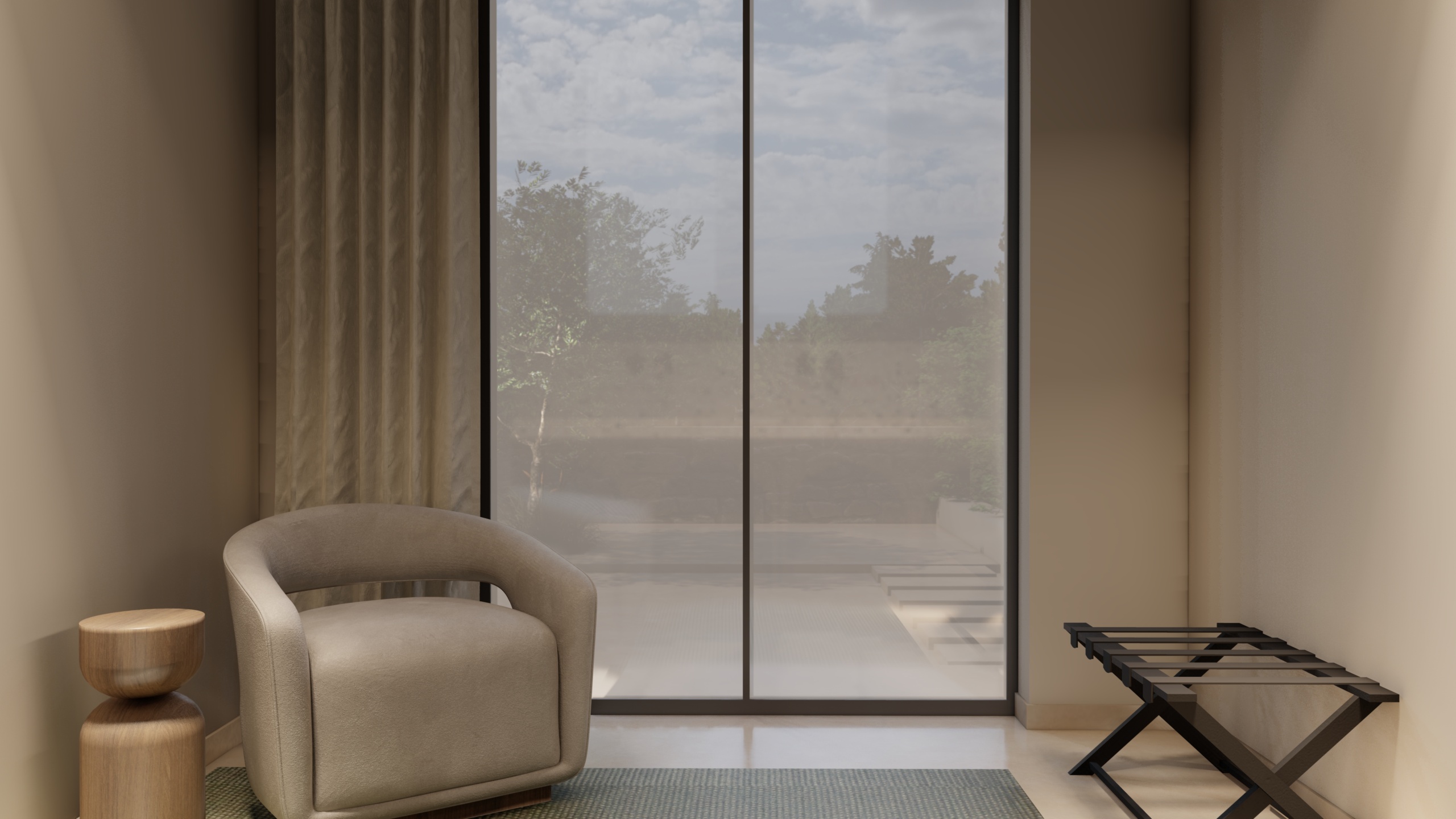 Sitting area in superior rooms