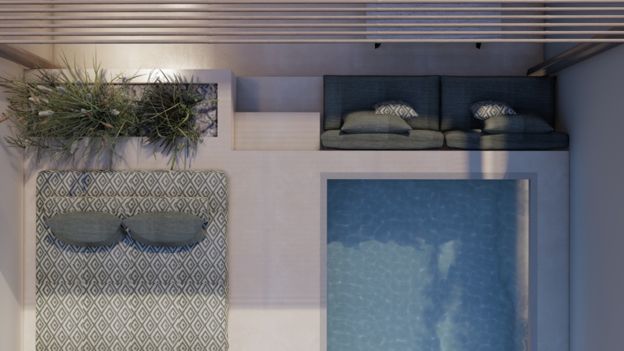 Premium Double  Twin Rooms with heated Jacuzzi & Pool View - eranda