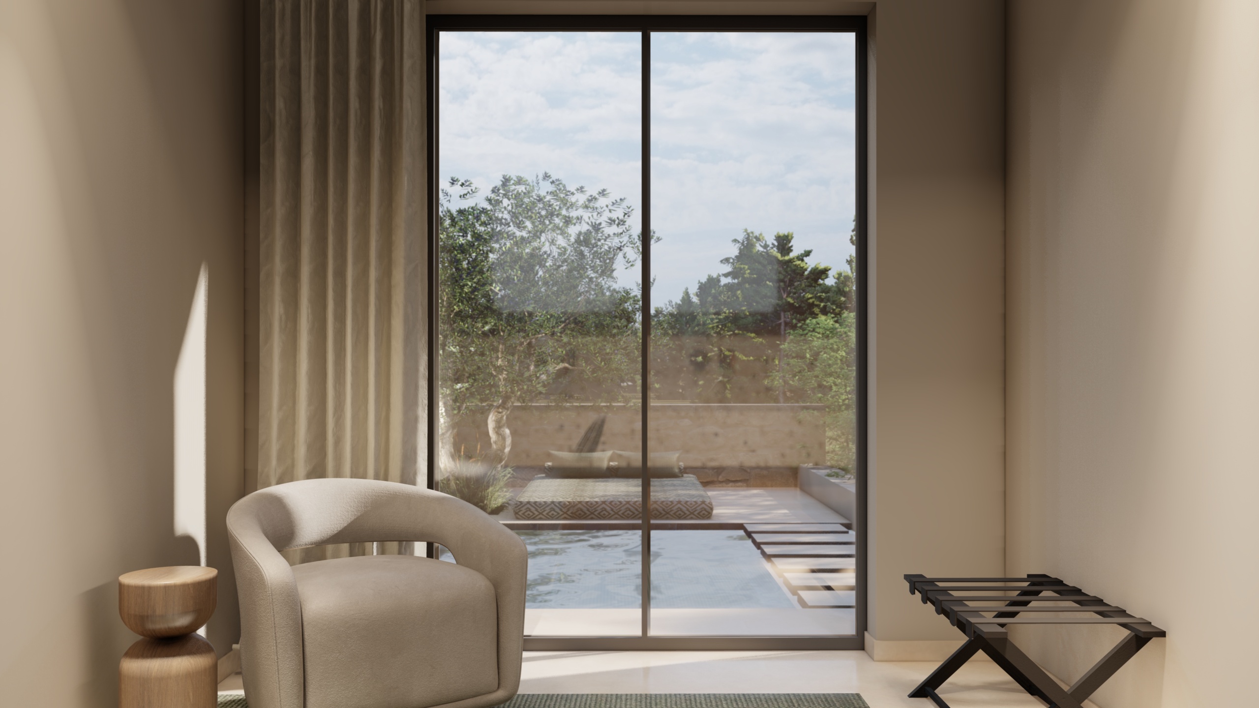Premium Double  Twin Rooms with heated Private Pool